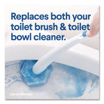 Toiletwand Disposable Toilet Cleaning System: Handle, Caddy And Refills, White, 6/Carton