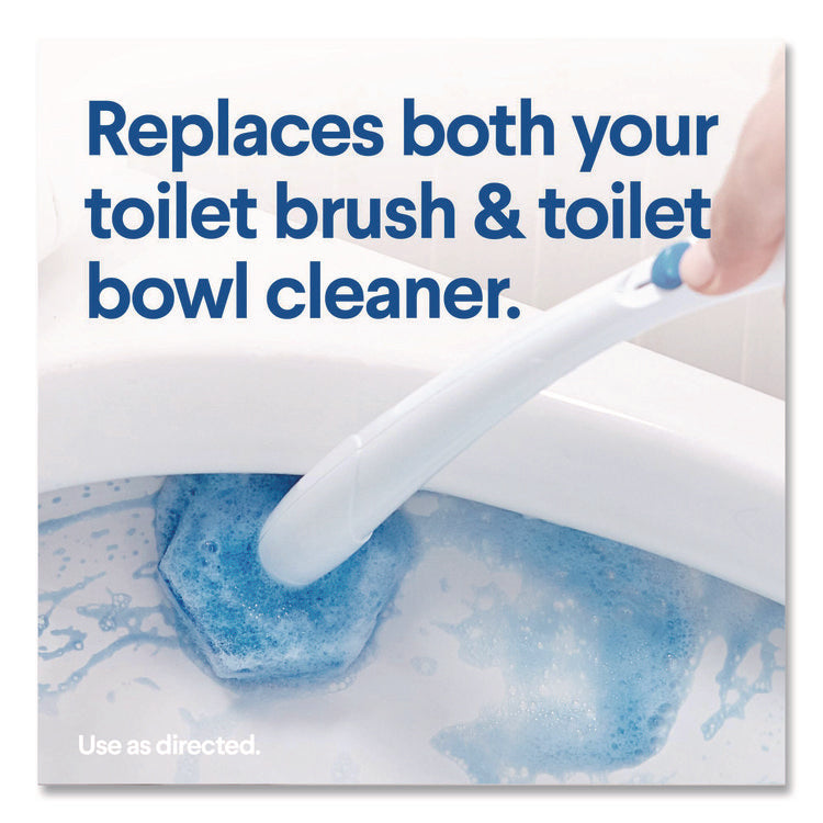 Toiletwand Disposable Toilet Cleaning System: Handle, Caddy And Refills, White, 6/Carton