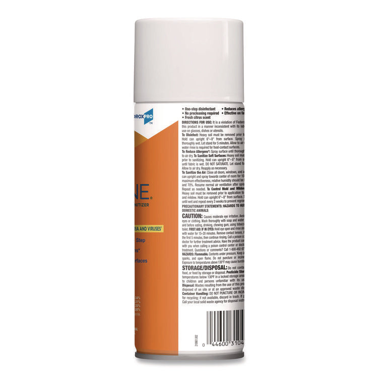 4-In-One Disinfectant And Sanitizer, Citrus, 14 Oz Aerosol Spray