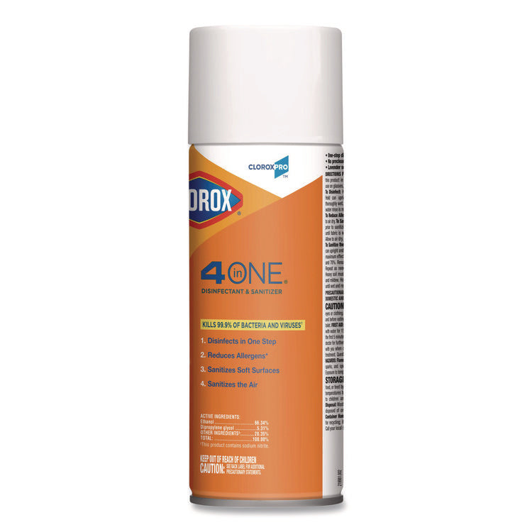 4-In-One Disinfectant And Sanitizer, Citrus, 14 Oz Aerosol Spray, 12/carton