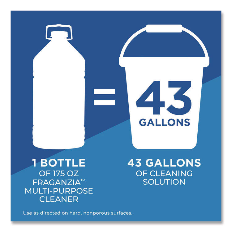 CloroxPro Fraganzia Multi-Purpose Cleaner, Spring Scent, 175 oz Bottle, 3/Carton