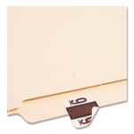 Numerical End Tab File Folder Labels, 9, 1 X 1.25, White, 500/roll