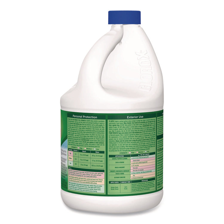 CloroxPro Results Concentrated Outdoor Bleach, 81 oz Bottle, 6/Carton