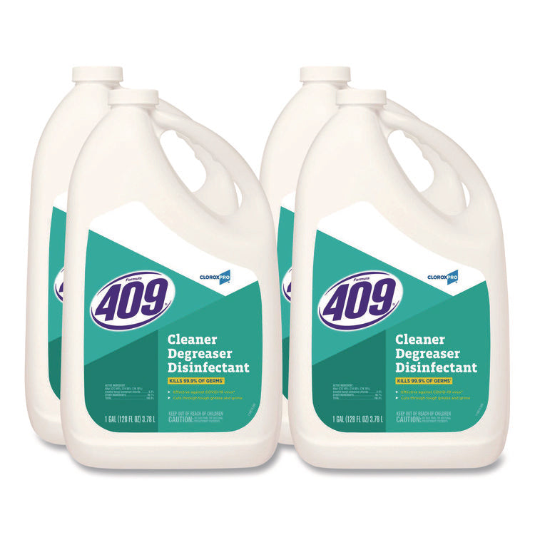 CloroxPro Cleaner Degreaser Disinfectant, 128 oz Refill, 4/Carton