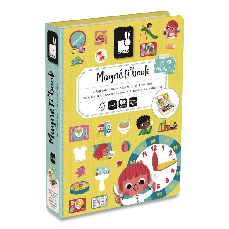 Magneti'books, Learn To Tell Time, Grades Pre-K to 3, 91 Pieces