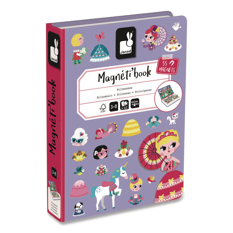 Magneti'books, Princesses, Ages 3 to 8, 62 Pieces