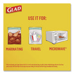 Zipper Food Storage Plastic Bags, Quart Size, 7.75 x 7, Clear, 25 Bags/Box, 12 Boxes/Carton