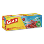 Zipper Food Storage Plastic Bags, Quart Size, 7.75 x 7, Clear, 25 Bags/Box, 12 Boxes/Carton