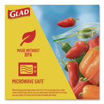Zipper Food Storage Plastic Bags, Freezer Bags, Quart Size, 7.75 x 8.44, Clear, 20 Bags/Box, 12 Boxes/Carton