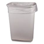 High-Density Waste Can Liners, 33 gal, 11 mic, 33 x 40, Natural, Roll, 25 Bags/Roll, 20 Rolls/Carton