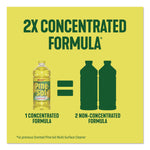 Multi-Surface Cleaner Concentrated, Lemon Fresh Scent, 14 oz Bottle, 12/Carton