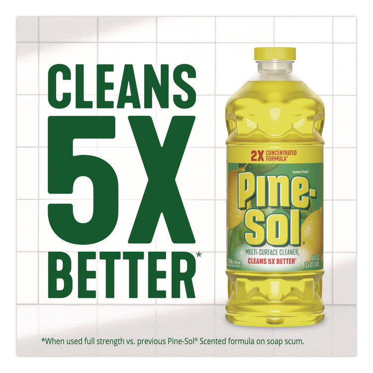 Multi-Surface Cleaner Concentrated, Lemon Fresh Scent, 14 oz Bottle, 12/Carton