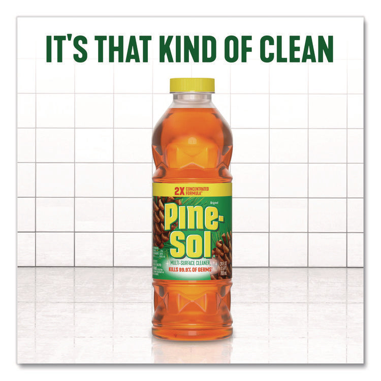 Multi-Surface Cleaner Disinfectant Concentrated, Pine Scent, 80 oz Bottle, 6/Carton