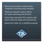 PRO Series Magnetic Wall Reference System, 10 Panels with Black Borders, Black Base