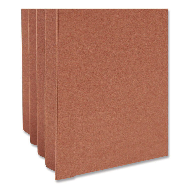 Supertab Pockets, 3.5" Expansion, Letter Size, Redrope, 25/box