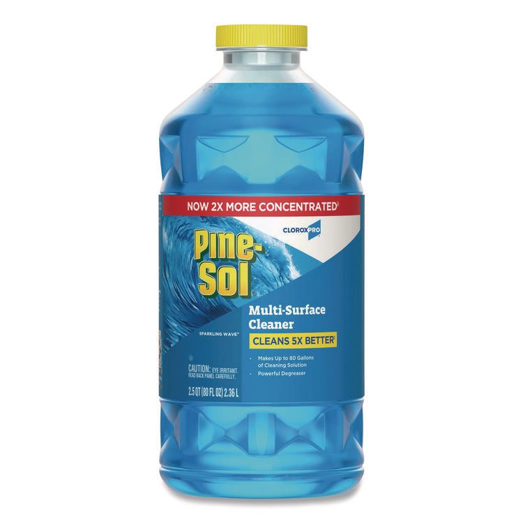 CloroxPro Multi-Surface Cleaner Concentrated, Sparkling Wave Scent, 80 oz Bottle