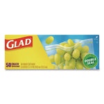 Zipper Food Storage Plastic Bags, Snack Size, 3.25 x 6.63 x 9.31, Clear, 50 Bags/Box, 12 Boxes/Carton