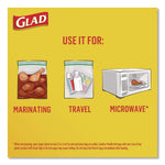 Zipper Food Storage Plastic Bags, Snack Size, 3.25 x 6.63 x 9.31, Clear, 50 Bags/Box, 12 Boxes/Carton