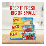 Zipper Food Storage Plastic Bags, Snack Size, 3.25 x 6.63 x 9.31, Clear, 50 Bags/Box, 12 Boxes/Carton