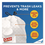 CloroxPro ForceFlex Tall Kitchen Drawstring Trash Bags, 13 gal, 24 x 27.38, Gray, 100 Bags/Box, 4 Boxes/Carton