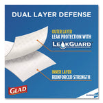 CloroxPro ForceFlex Tall Kitchen Drawstring Trash Bags, 13 gal, 24 x 27.38, Gray, 100 Bags/Box, 4 Boxes/Carton
