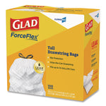 CloroxPro ForceFlex Tall Kitchen Drawstring Trash Bags, 13 gal, 24 x 27.38, Gray, 100 Bags/Box, 4 Boxes/Carton