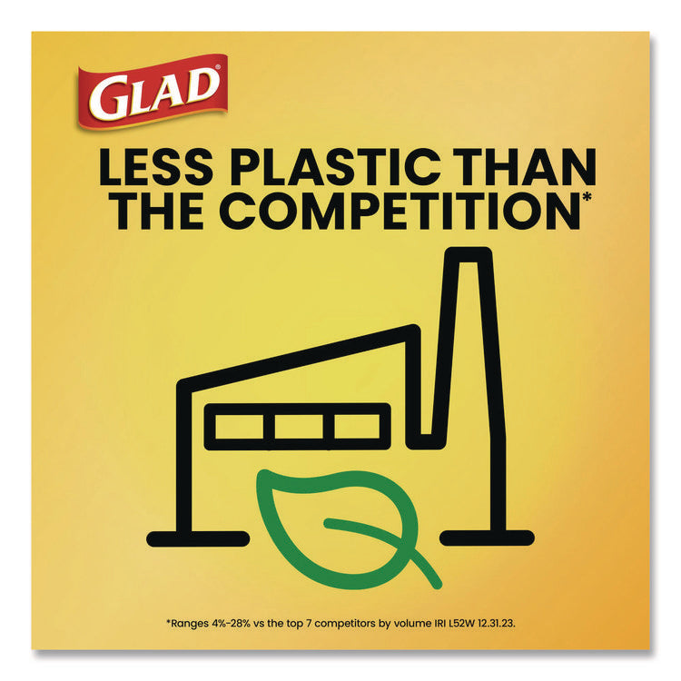 Guaranteed Strong Large Drawstring Trash Bags, Three-Ply, 30 gal, 1.05 mil, 30 x 33, Black, 28/Box