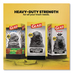 Guaranteed Strong Large Drawstring Trash Bags, Three-Ply, 30 gal, 1.05 mil, 30 x 33, Black, 28/Box