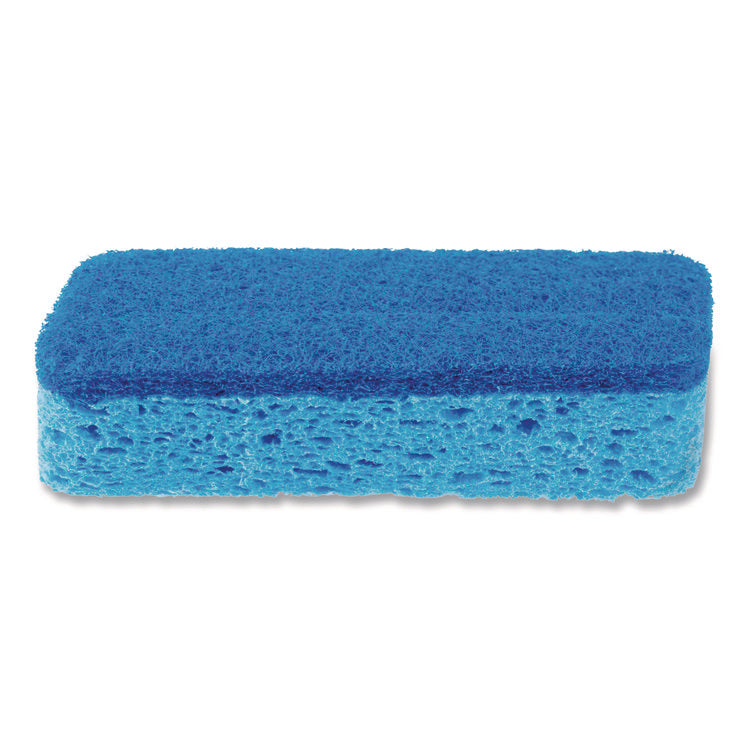All Surface Scrubber Sponge, 2.5 X 4.5, 0.9" Thick, Dark Blue, 12/carton