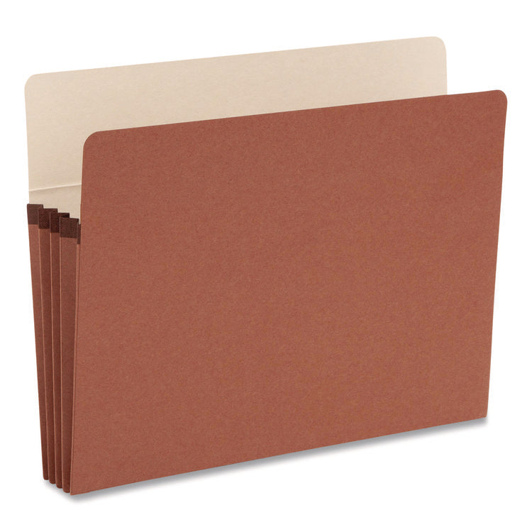 Supertab Pockets, 3.5" Expansion, Letter Size, Redrope, 25/box
