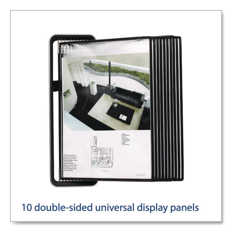 VEO Wall Reference System, 10 Panels with Black Borders, Black Base