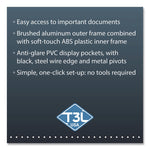 VEO Desktop Reference System, 10 Panels with Black Borders, Black Base