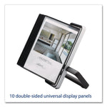 VEO Desktop Reference System, 10 Panels with Black Borders, Black Base