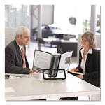 VEO Desktop Reference System, 10 Panels with Black Borders, Black Base