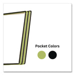 Black Line Wall Reference System, 10 Panels with Black, Green Borders, Black Base