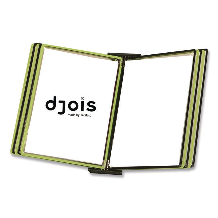Black Line Wall Reference System, 10 Panels with Black, Green Borders, Black Base