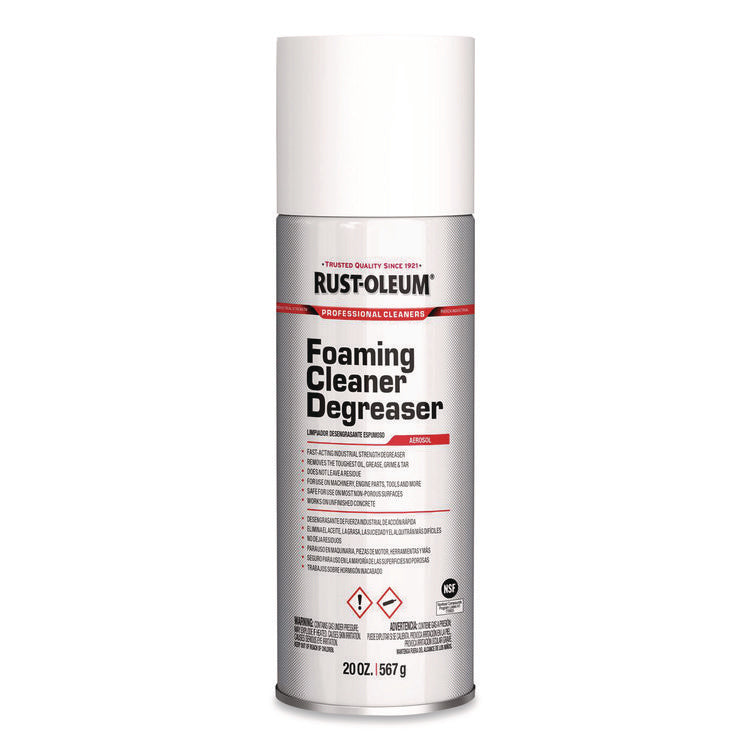 Professional Cleaner Degreaser Foaming Spray, 20 oz Aerosol Can, 6/Carton