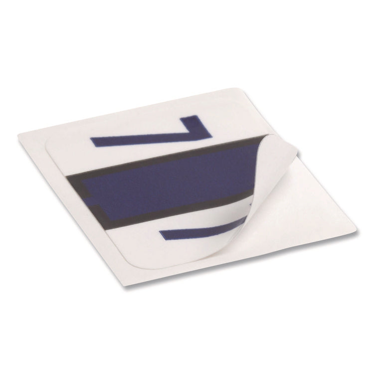 Numerical End Tab File Folder Labels, 7, 1 X 1.25, White, 500/roll