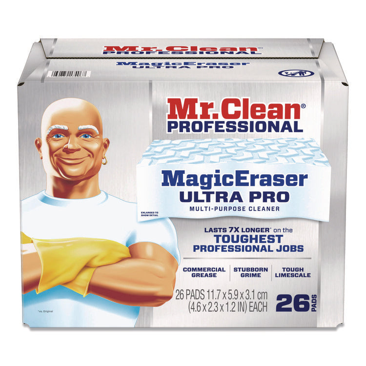 Magic Eraser Ultra Pro Multi-Purpose Cleaner, 4.72 x 1.38 x 2.56 Thick, White, 26/Carton