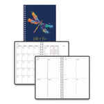 Recycled Non-Dated Monthly/Weekly Planner, Wild and Free, Multicolor Cover, Undated