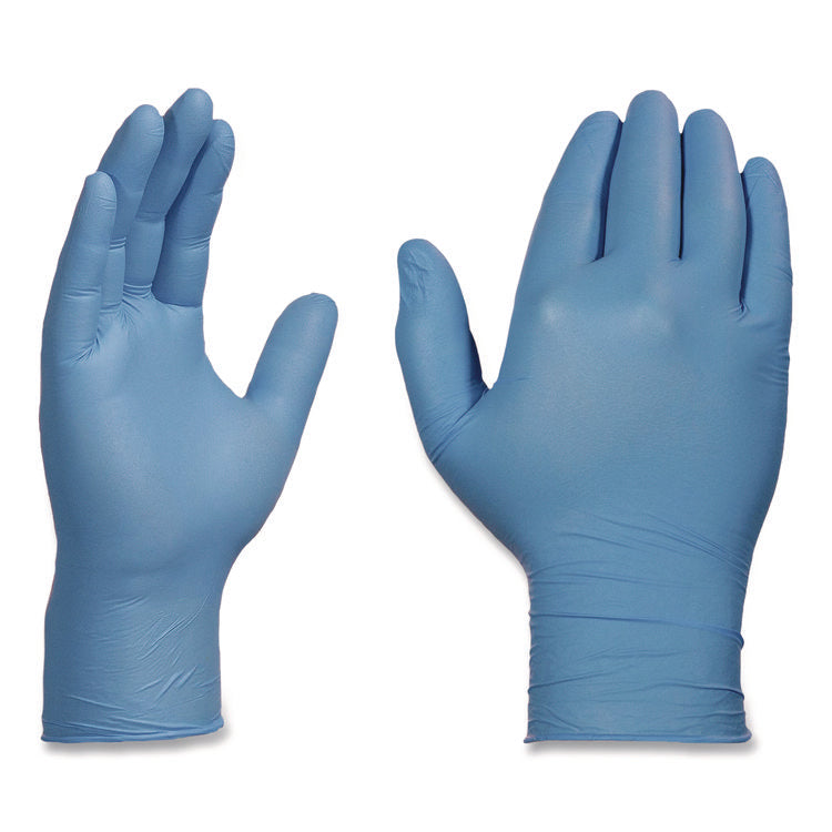 Industrial Nitrile Gloves, Powder-Free, Large, 3 mil Thick, 9.5" Long, Blue, 100/Box
