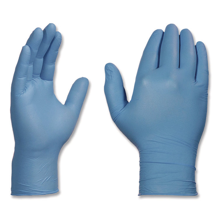 Industrial Nitrile Gloves, Powder-Free, X-Large, 3 mil Thick, 9.5" Long, Blue, 100/Box