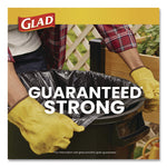 Large Quick-Tie Trash Bags, Lawn and Leaf, 39 gal, 0.95 mil, 32.5 x 41, Black, 12 Bags/Box