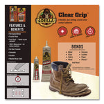 Clear Grip Contact Adhesive, 3 oz Tube, Dries Clear