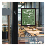 Indoor Window Sign Holder, 8.5 x 11 Insert, Black Frame, 5/Pack