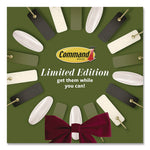 Limited Edition Hooks and Clips, Soot, 3 lb Capacity, 2 Hooks, 8 Clips and 12 Strips/Pack