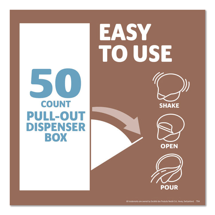 Plant-Based Oat Milk Liquid Creamers, Natural Vanilla, 0.38 oz Mini Cups, 50/Box, 4 Boxes/Carton