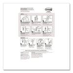 General Purpose Hooks, Large, Plastic, White, 5 lb Capacity, 12 Hooks and 18 Strips/Pack