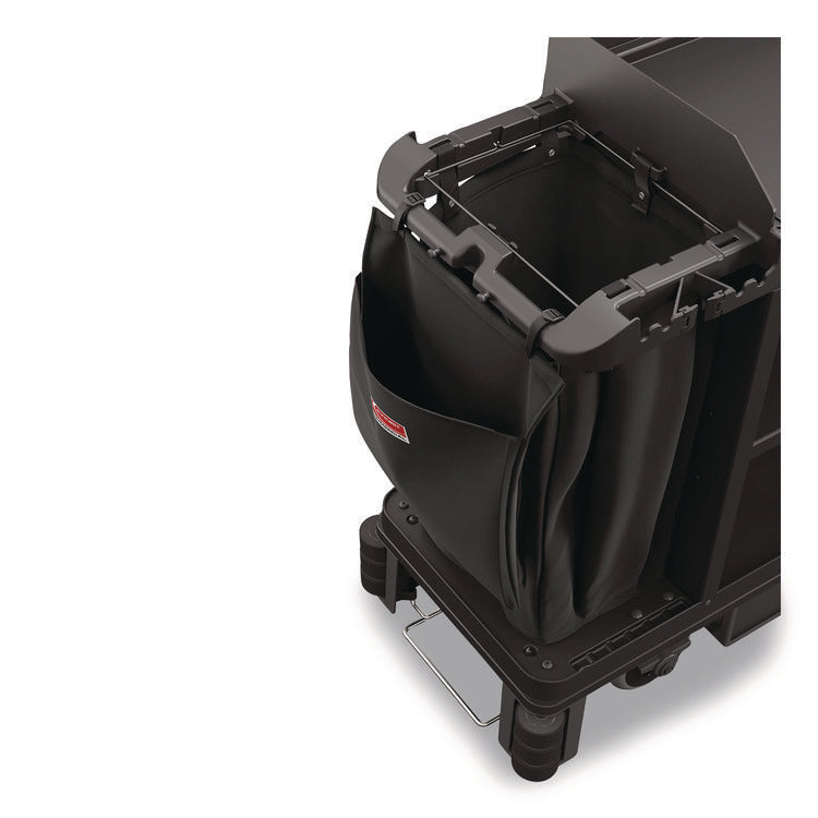 Amenity Bag for Suncast Commercial Full-Size and Compact-Size Housekeeping Carts, 2 gal, 19.5" x 1.51" x 21.36", Black