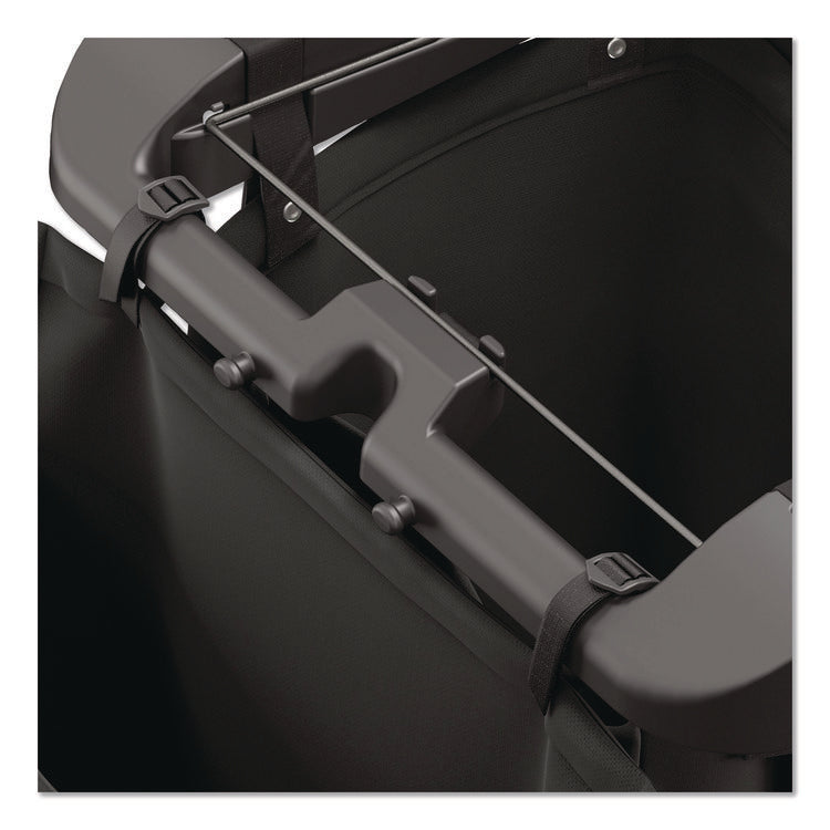 Amenity Bag for Suncast Commercial Full-Size and Compact-Size Housekeeping Carts, 2 gal, 19.5" x 1.51" x 21.36", Black